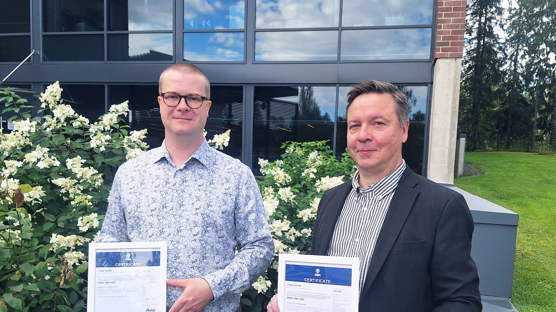 Fidelix-konsernin yhti&ouml;ille ISO 27001 -sertifiointi tietoturvasta